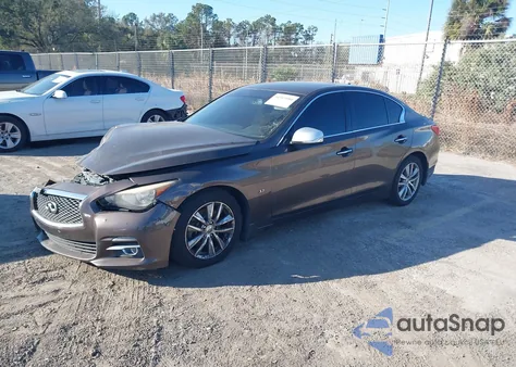 2015 Infiniti Q50 Premium z USA, uszkodzony, nr VIN JN1BV7AP8FM354075